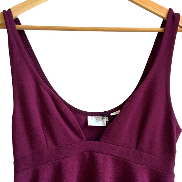 ALice & UO Urban Outfitters Eden Mini Dress Wine/ Burgundy Medium - Picture 6 of 17